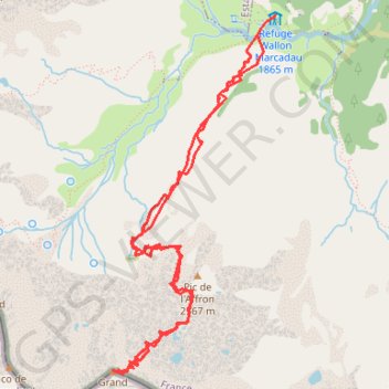 Trace GPS Grand pic de Péterneille, itinéraire, parcours