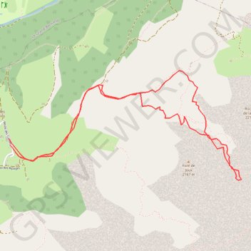 Trace GPS Tête de Paccaly, itinéraire, parcours