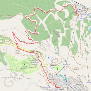 Trace GPS Le village des Lindarets, itinéraire, parcours