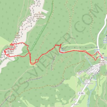 Trace GPS Aulp du Seuil couloir en Virgule (Chartreuse), itinéraire, parcours