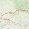 Trace GPS Vélo route de la vallée du Lot, itinéraire, parcours