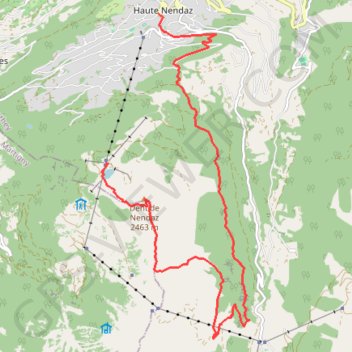 Trace GPS Randonnée Basso d'Alou, itinéraire, parcours