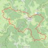 Trace GPS Saint germain l'herm cascade de gomot, itinéraire, parcours