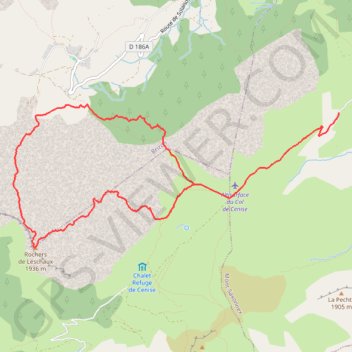 Trace GPS Les Rochers de Leschaux - Mont Saxonex, itinéraire, parcours