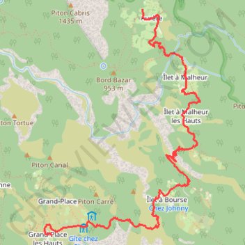 Trace GPS Réunion - J4, itinéraire, parcours
