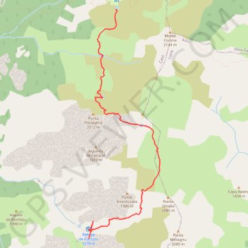 Trace GPS GR20 Ortu di u Piobbu - Carrozzu, itinéraire, parcours