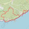 Trace GPS Ensues-Le fort de Figuerolles, itinéraire, parcours