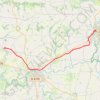 Trace GPS Chemin de Saint Michel (voie de Paris) etape 15, itinéraire, parcours