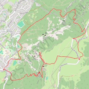 Trace GPS Le Mont Salève, itinéraire, parcours