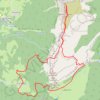 Trace GPS Le Granier par le Pas des Barres et la Balme à Colon, itinéraire, parcours