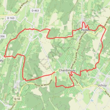 Trace GPS 2021_P3-19km_PEDESTRE-Orange, itinéraire, parcours