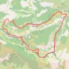 Trace GPS Boucle 3 jours Gorges du Verdon 40 km - 2200 m dénivelé, itinéraire, parcours