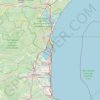 Trace GPS Argelès-sur-Mer (66700), Pyrénées-Orientales, Occitanie, France - Narbonne (11100), Aude, Occitanie, France, itinéraire, parcours