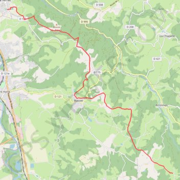 Trace GPS Gr463 du Vernet à Riboulet, itinéraire, parcours