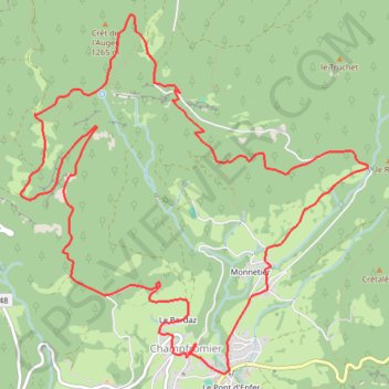 Trace GPS Tour des Avalanche Champfromier, itinéraire, parcours