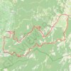 Trace GPS Les Gorges de la Nesque - Villes-sur-Auzon, itinéraire, parcours