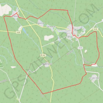 Trace GPS Randonnée la brévière, itinéraire, parcours