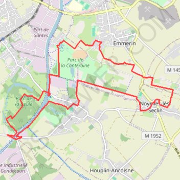 Trace GPS Noyelles les seclin, itinéraire, parcours