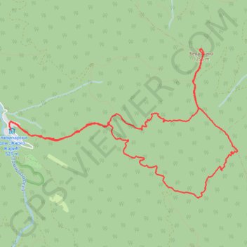 Trace GPS Jastrebac: Planinarski dom - Sokolov kamen - Bela stena - Ži..., itinéraire, parcours