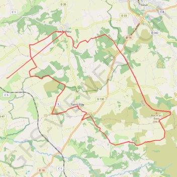 Trace GPS Randonnée du ars au TREHOU, itinéraire, parcours