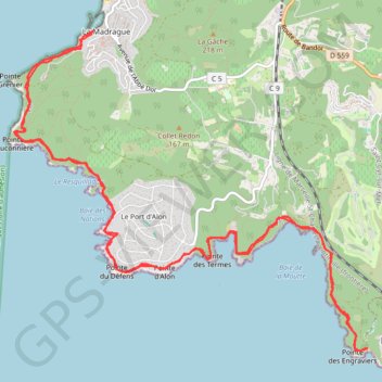 Trace GPS Saint Cyr-Bandol, itinéraire, parcours