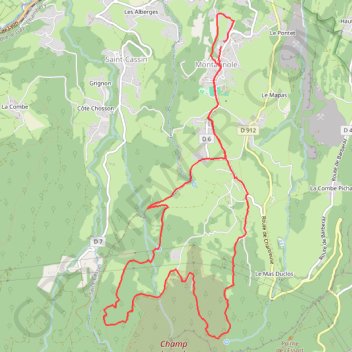 Trace GPS Trail de montagnole, itinéraire, parcours