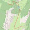 Trace GPS Croix de l'Alpe depuis la Plagne, itinéraire, parcours