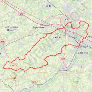Trace GPS YUNEX_60km, itinéraire, parcours