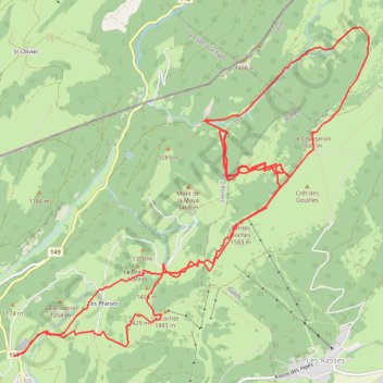 Trace GPS Chasseron : Tour du Propriétaire..., itinéraire, parcours