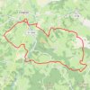 Trace GPS Circuit des Cahvailles a Clugnat 16km, itinéraire, parcours