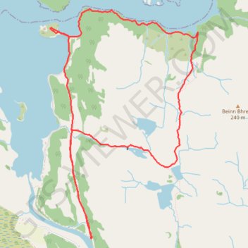 Trace GPS Castle Tioram, itinéraire, parcours