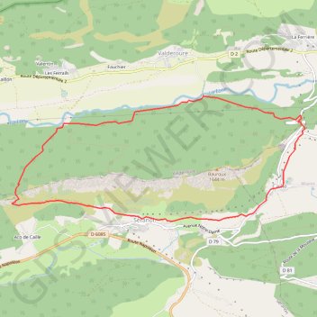 Trace GPS Seranon terre, itinéraire, parcours