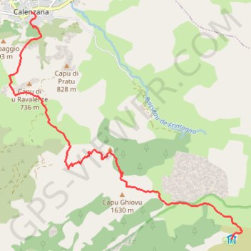 Trace GPS Refuge d'Ortu di u Piobbu, itinéraire, parcours