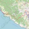 Trace GPS De la Spezia à Manarola, itinéraire, parcours