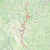 Trace GPS GR3F De Lafarre (Haute-Loire) à Apinac (Loire), itinéraire, parcours