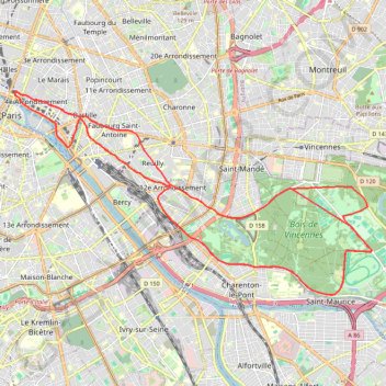Trace GPS 1986 - marathon_paris 4180, itinéraire, parcours