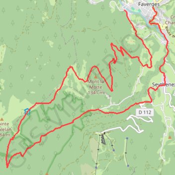 Trace GPS Chalet de la Servaz, itinéraire, parcours