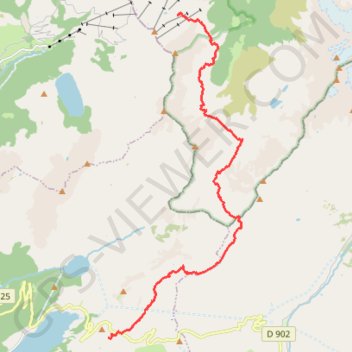 Trace GPS TB J3 refuge de la Rosselette-Plan Mya-16373717, itinéraire, parcours