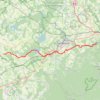 Trace GPS La V52 - Le canal de la Marne au Rhin à vélo de Lagarde à Lutzelbourg, itinéraire, parcours