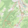 Trace GPS Descente entre Megève et Sallanches, itinéraire, parcours