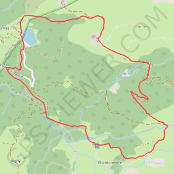 Trace GPS Le tour des alpages de Fréterolle à Charbonnière, itinéraire, parcours