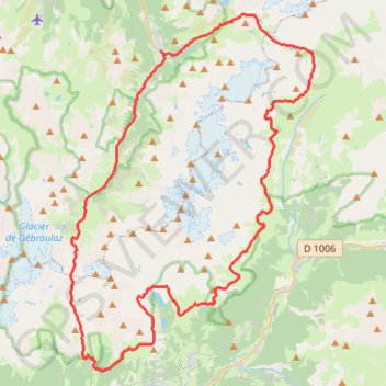 Trace GPS Tour des glaciers de la vanoise, itinéraire, parcours