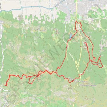 Trace GPS Des Baux à Saint Rémy, itinéraire, parcours