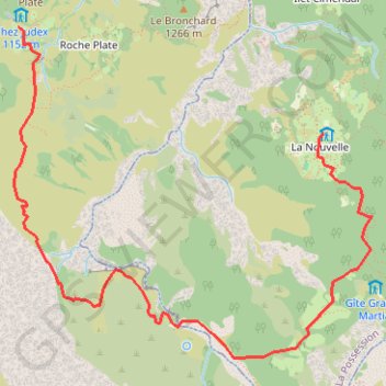 Trace GPS Roche Plate - La Nouvelle, itinéraire, parcours