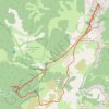 Trace GPS Sommet de la Montagnette, Pas de Fouillet, itinéraire, parcours