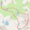 Trace GPS Pic de Rulhe en circuit depuis le Pla des Peyres, itinéraire, parcours