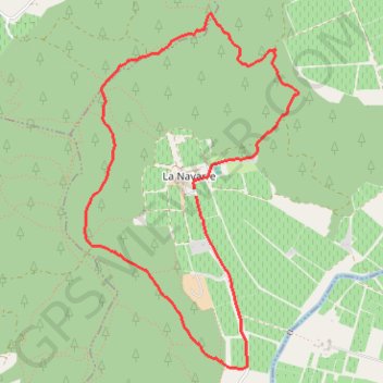 Trace GPS Domaine de La Navarre - La Crau - 83, itinéraire, parcours
