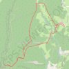 Trace GPS Roche Veyrand depuis les Gandys Chartreuse, itinéraire, parcours