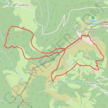 Trace GPS Col du Hilsenfirst, itinéraire, parcours