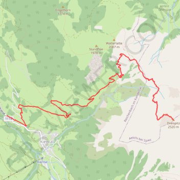 Trace GPS Dreispitz depuis Kiental, itinéraire, parcours
